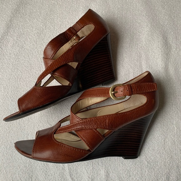 Franco sarto glazer criss cross ankle wedge - Picture 2 of 6